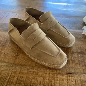 Ermenegildo Zegna Tan Suede Loafers